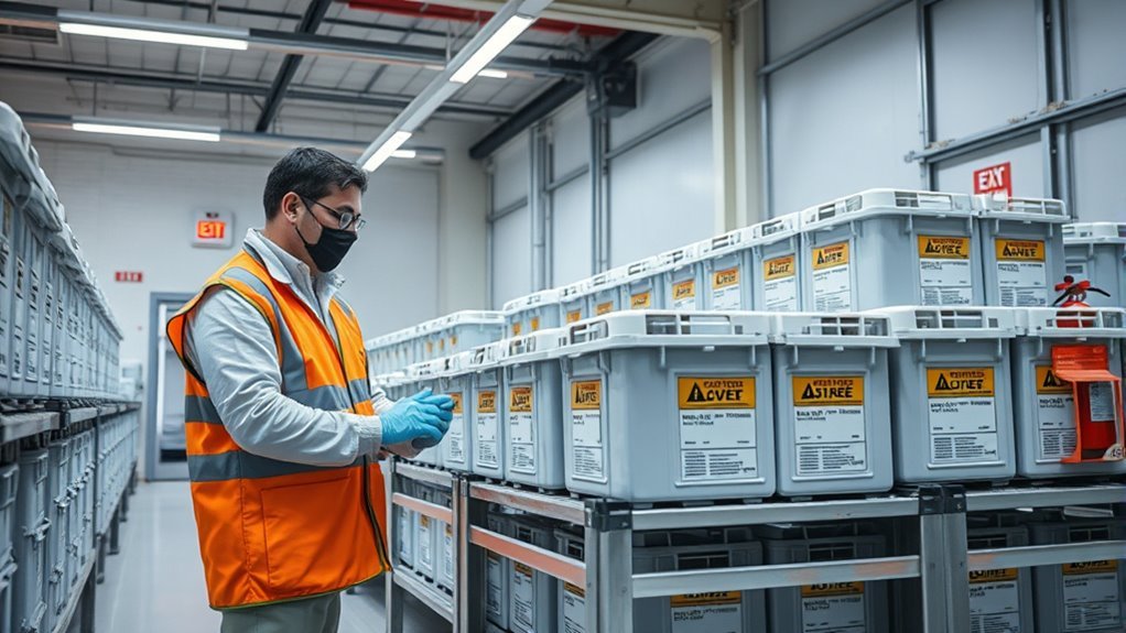 safe lithium battery handling