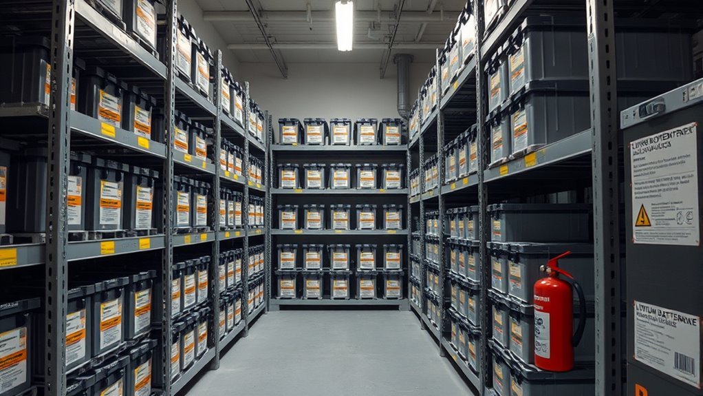 safe lithium battery storage