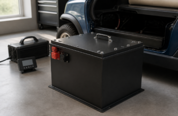 CHINS 48V Lithium Golf Cart Batteries 105AH, 200A BMS, Includes 18A Charger, Monitor, 5000+ Cycles