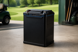 Enjoybot 36V 100Ah Plus LiFePO4 Lithium Golf Cart Battery, Built-in 200A BMS and Bluetooth, Support 2 Series Connection, Low Temp Cut-Off and Peak Current 1000A and 6000+ Cycles