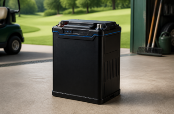 Enjoybot 36V 100Ah Plus LiFePO4 Lithium Golf Cart Battery, Built-in 200A BMS and Bluetooth, Support 2 Series Connection, Low Temp Cut-Off and Peak Current 1000A and 6000+ Cycles
