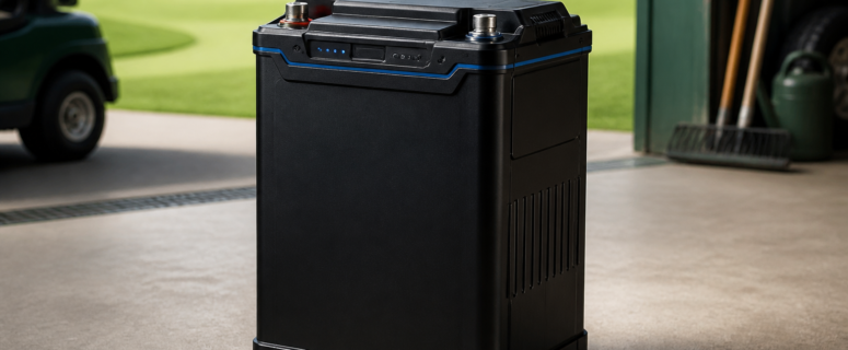 Enjoybot 36V 100Ah Plus LiFePO4 Lithium Golf Cart Battery, Built-in 200A BMS and Bluetooth, Support 2 Series Connection, Low Temp Cut-Off and Peak Current 1000A and 6000+ Cycles