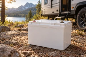 Power Queen 12V 100Ah LiFePO4 Lithium Battery, Group 24 for RV Trailer