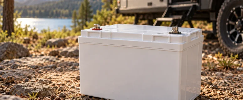 Power Queen 12V 100Ah LiFePO4 Lithium Battery, Group 24 for RV Trailer